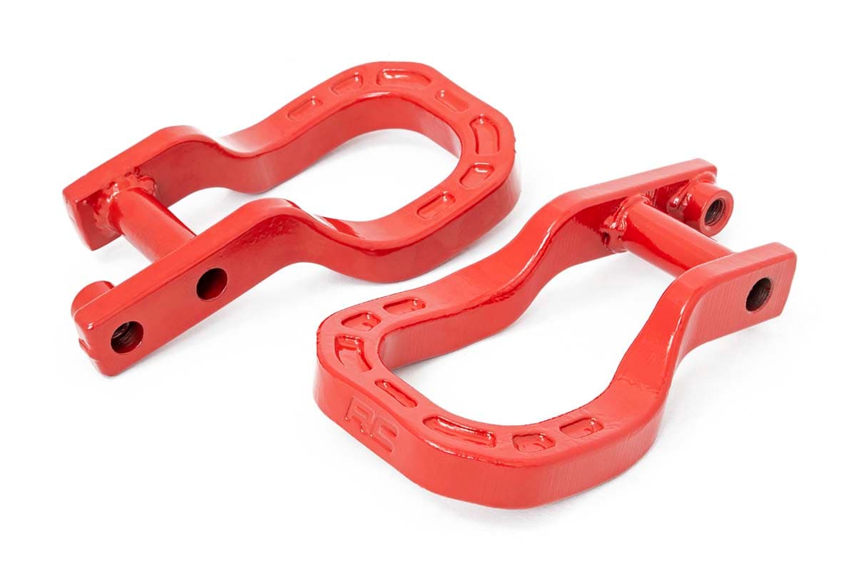 Forged Red Tow Hooks for 2019–2022 Chevy Silverado 1500