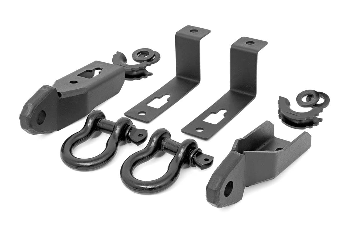 Tow Hook Shackle Mount Kit with D-Rings for 2019–2023 Ford Ranger