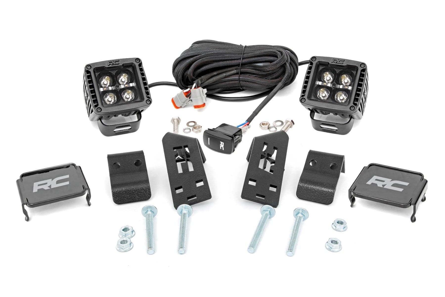2-Inch Black Series LED Pod Kit for Polaris RZR PRO XP