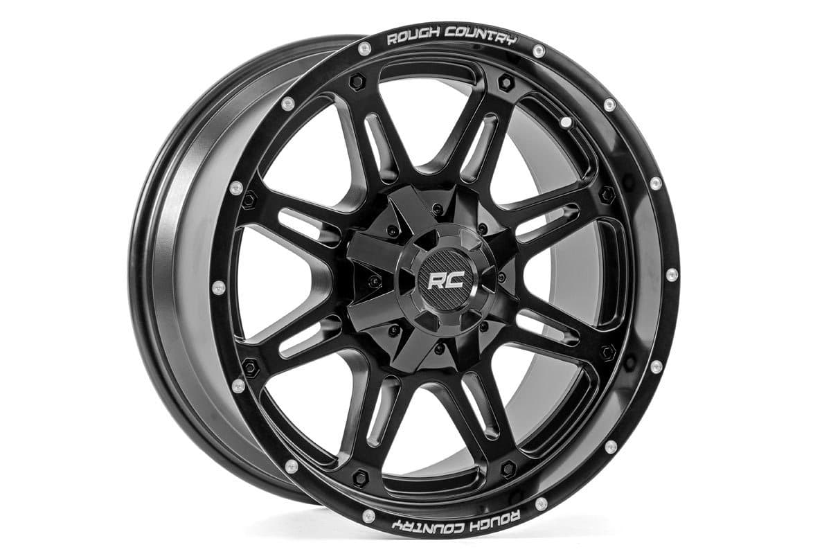 94 Series Wheel, Matte Black with Milled Accents