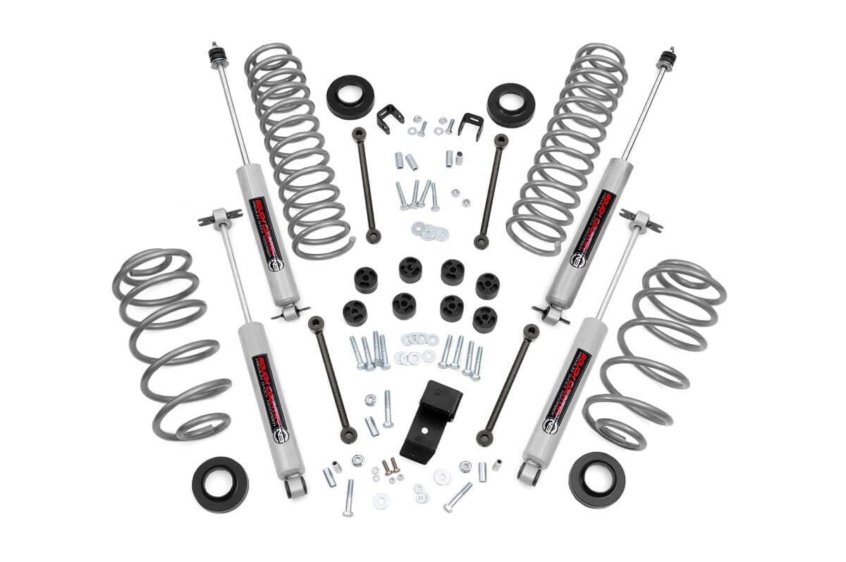 3.25-Inch Lift Kit with N3 Shocks for Jeep Wrangler 4WD (1997-2002)