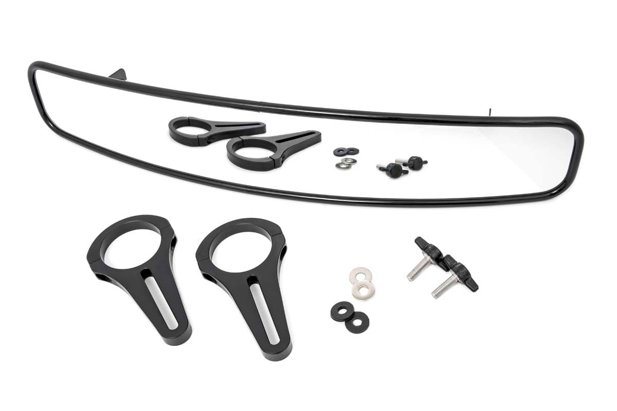 17 x 3 Inch UTV Rear View Mirror with 1.75 Inch Clamps