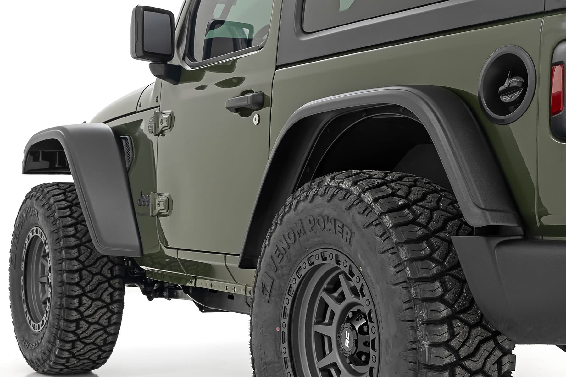 Rough Country fender flare for Jeep Wrangler (2018–2025)