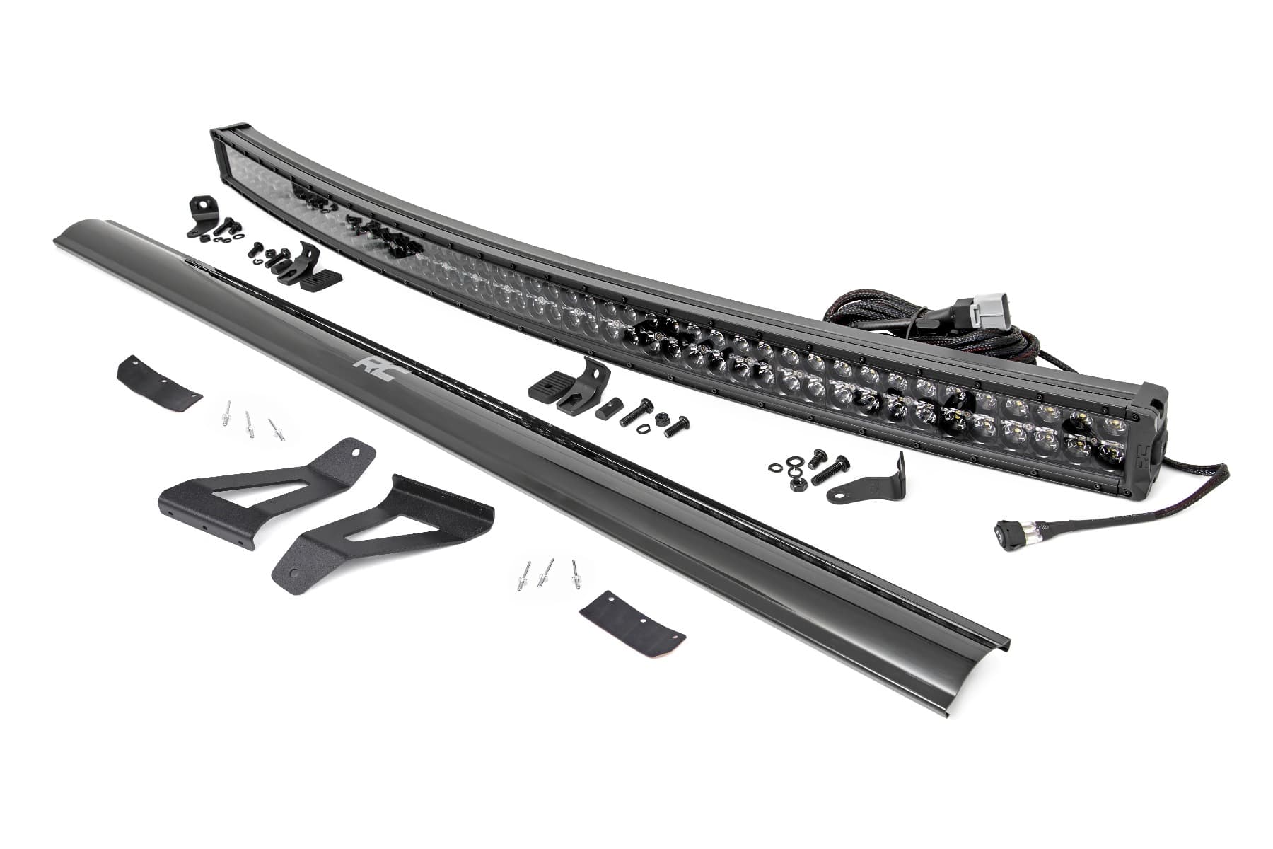 50-Inch Curved LED Light Bar Kit for Jeep Cherokee XJ (1984-2001) — Part 70074